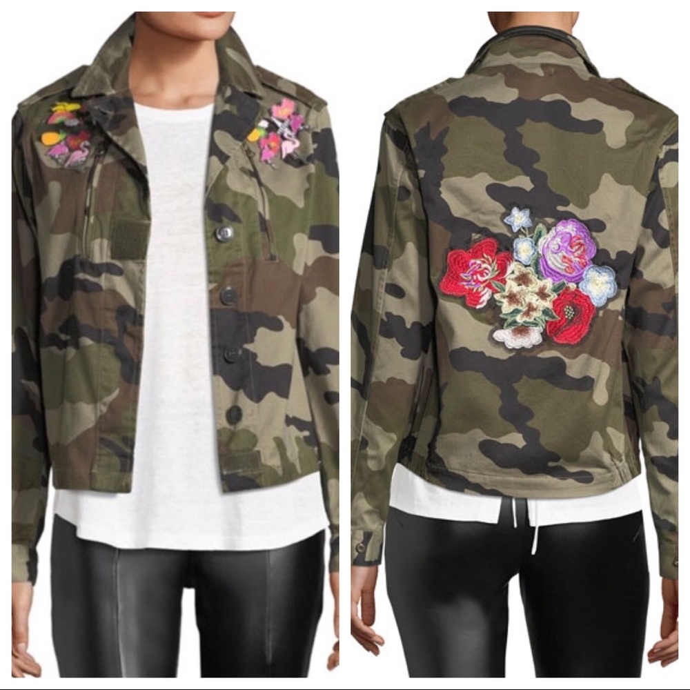 Romeo & Juliet Couture‎ Camo Embroidered Jacket M